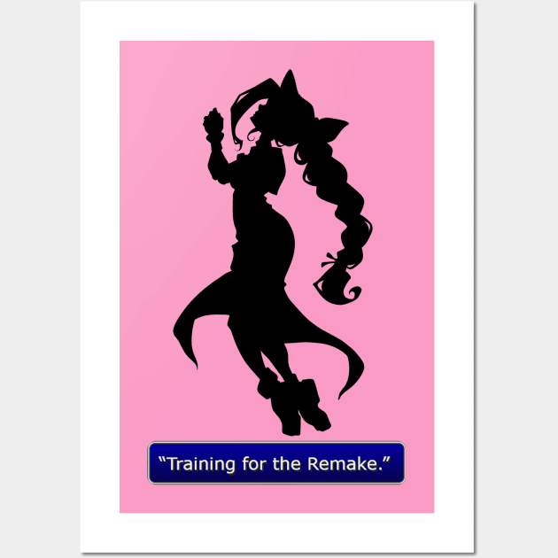 Training for the Remake- Aerith Wall Art by Meekobits